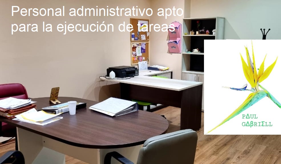 Personal administrativo apto para la ejecución de tareas